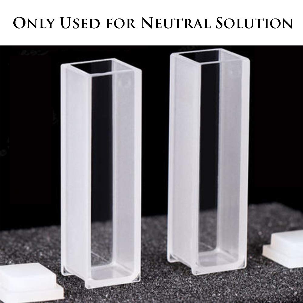 Buy CGOLDENWALL 3.5ml Quartz Cuvettes 2pcs Optical Quartz Cuvettes
