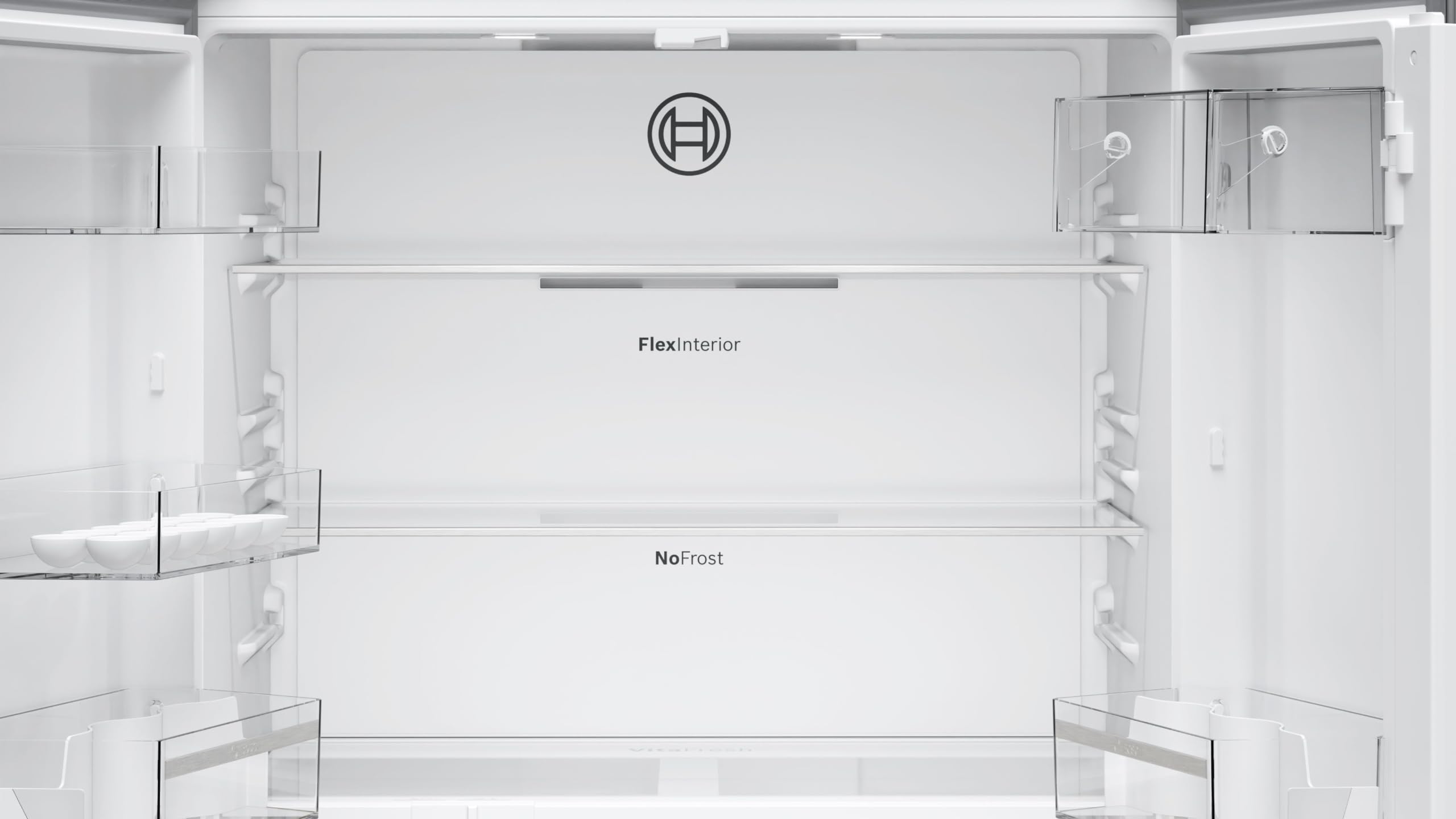 Bosch Serie 4 KFN96VPEA side-by-side refrigerator Freestanding 605 L E Stainless steel