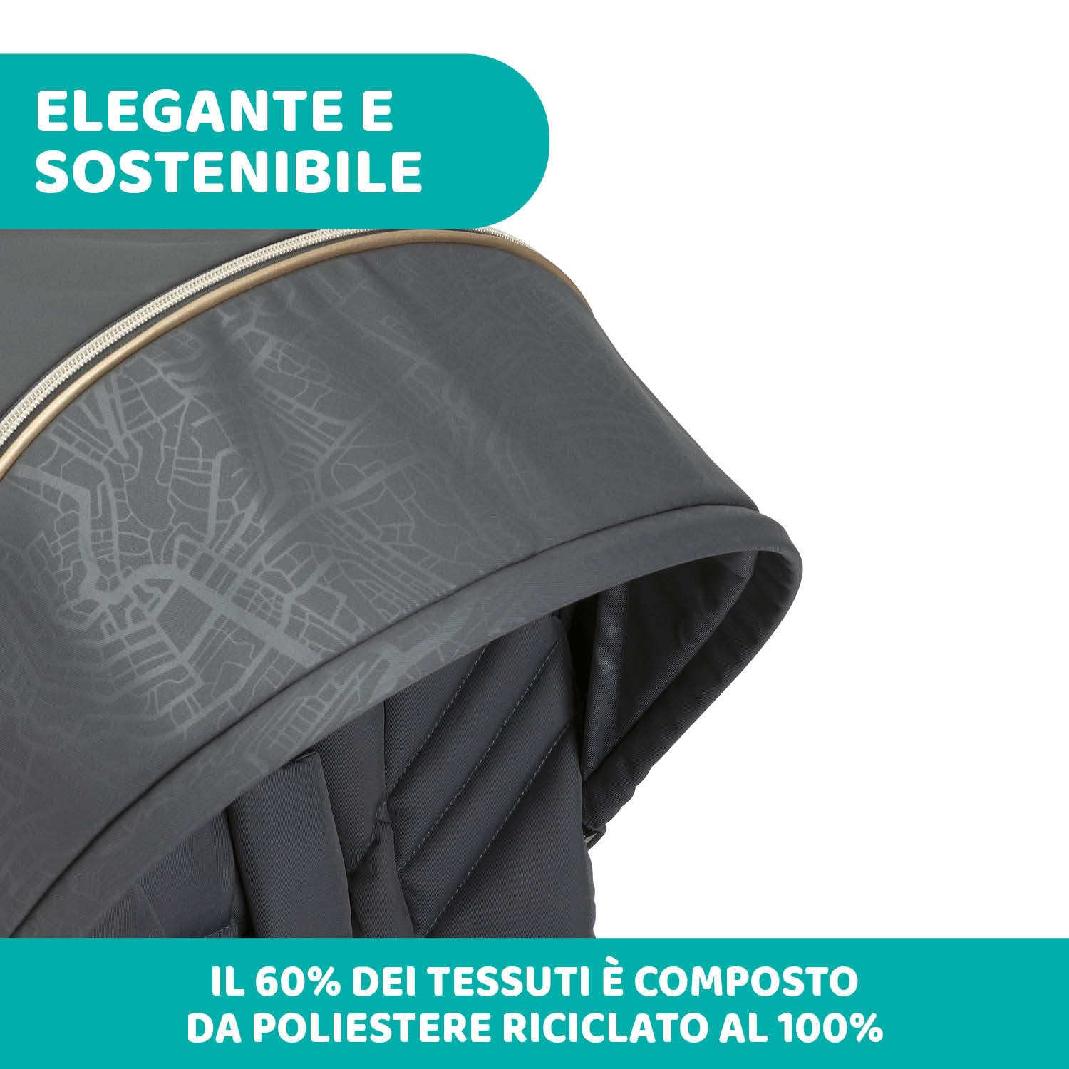 Chicco One4Ever Passeggino Leggero e Compatto, 0 Mesi a 4 Anni, Portata Max 22 kg, Pieghevole, Schienale Reclinable, Chiusura Automatica in 1 Gesto, Capotte Parasole e Parapioggia, Verde