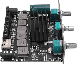 Amplifier Board, APP Control Short Circuit Protection Power Amplifier Board HiFi Blueooth5.1 2x50W and 100W for DIY