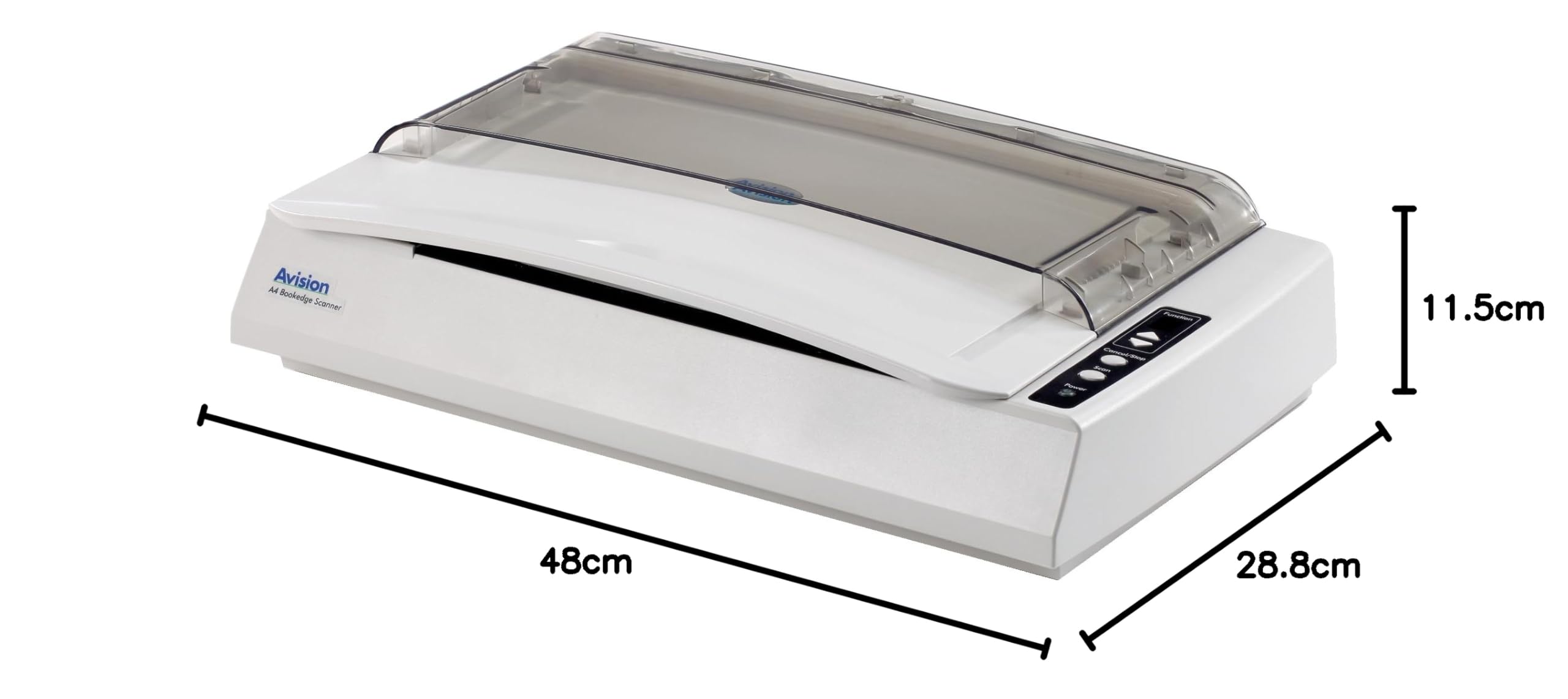 Avision FB2380E CCD, Flachbettscanner (USB 3.2 Gen1x1) A4 mit Buckante