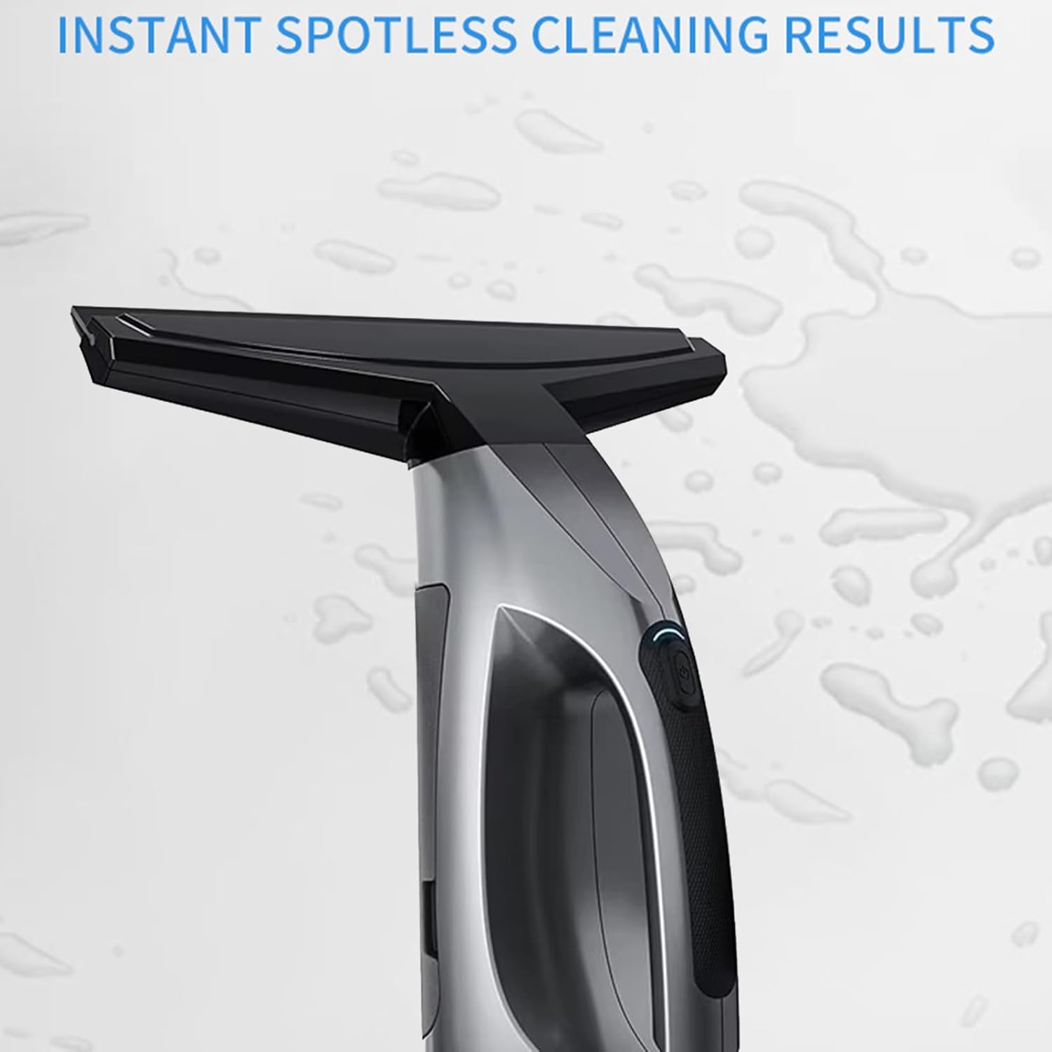 Window Cleaning Tool Electric Vacuum Squeegee Cordless Window Cleaner with 2200mAh Battery 100ml Tank for Shower Doors Car Windshield Mirrors Tiles (Black)