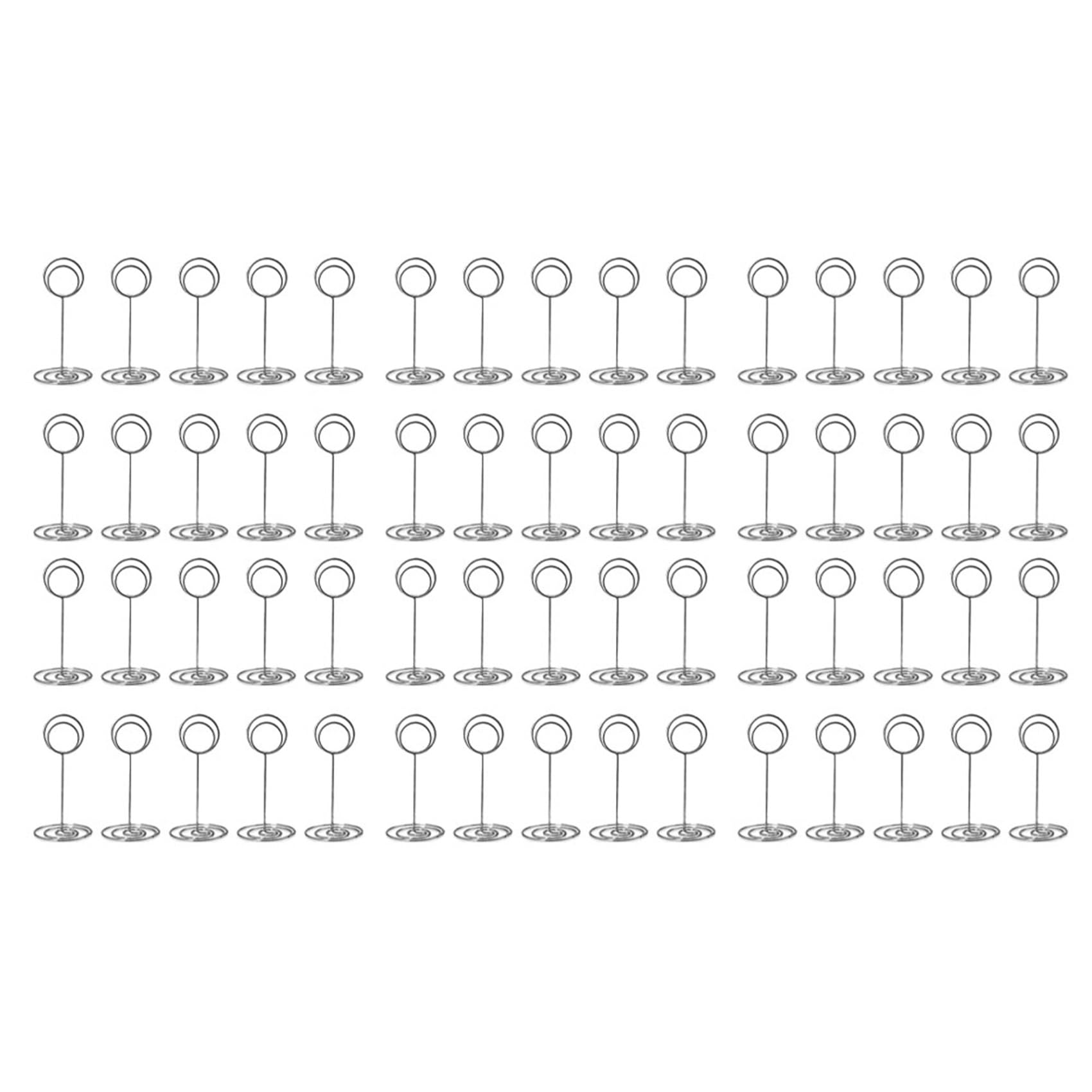 Hndhbfgrt Table Number Holders 60Pcs - 3.35 Inch Place Card Holder Table Number Stands for Wedding Party Graduation Reception D