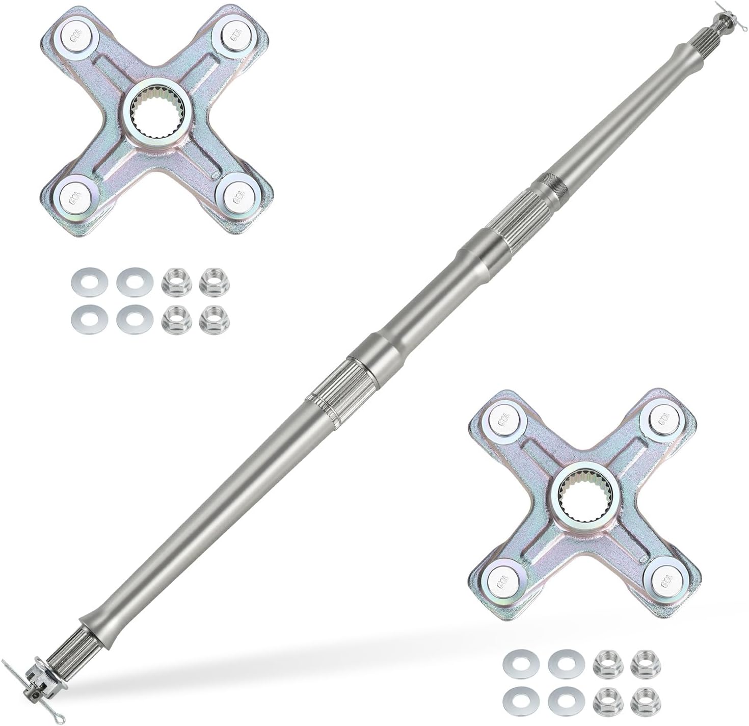 M MATI Rear Axle Shaft & Wheel Hubs Kit for Yamaha YFZ450 2006-2013 5D3-25381-00-00 5TG-25381-10-00 1PE-F53K0-00-00