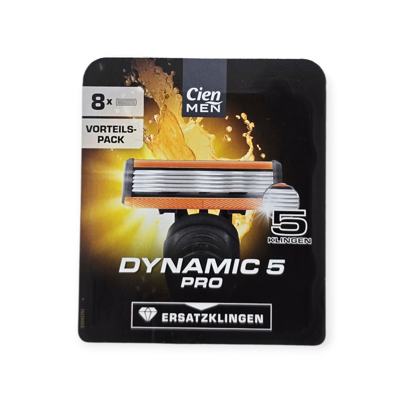 Cien Men Dynamic 5 Pro Herrenrasierer Set, Nassrasierer mit Präzisions-Trimmer, Komplettset mit 1 Griff und 10 keramikveredelten 5-Klingen Ersatzklingen für Männer