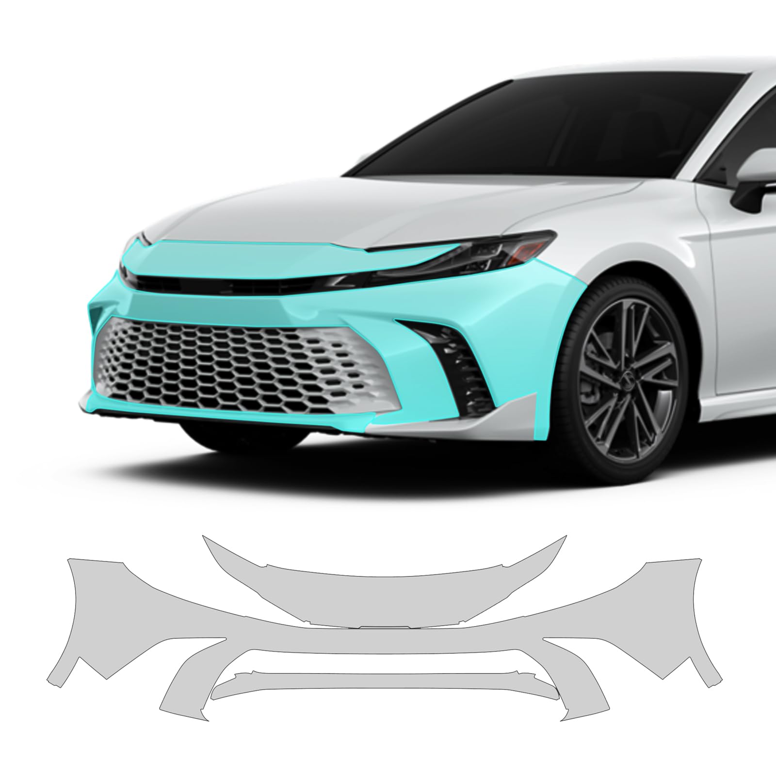 Paintville for Toyota Camry 2025 TPU PPF HD Clear Paint Protective Film Custom Fit Anti Scratch Self Healing Shield Guard Car Finishing Accessories for Front Bumper Kit