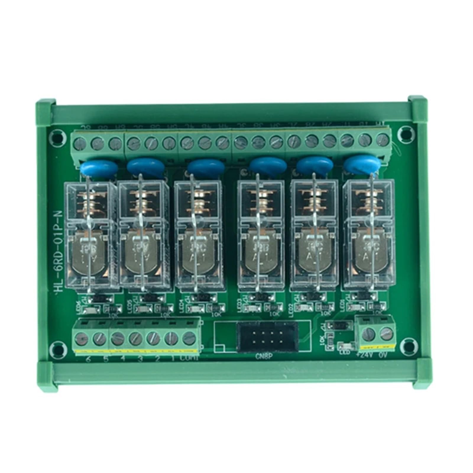 1 x moduł przekaźnikowy G2R-1-E 12V 24V 16A 6-kanałowy moduł przekaźnikowy karta sterownika karta wzmacniacza wyjścia karty (NPN, INPUT 12 V)