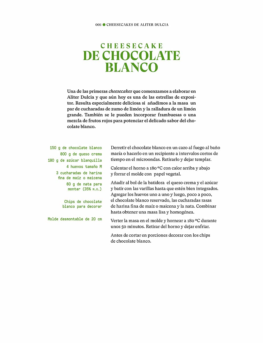 Cheesecakes. Aliter Dulcia (Cocina de autor)