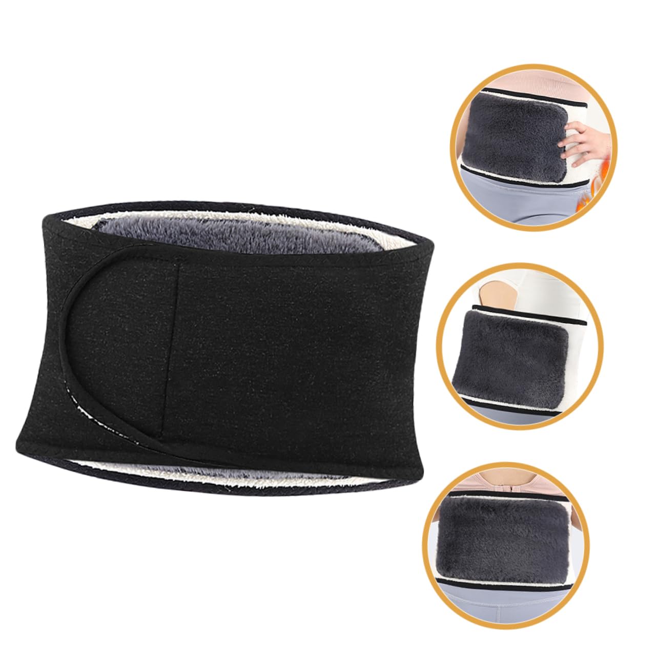 Ipetboom Warm Waist Sleeve Wear Resistant Lumbar Support Cozy Thermal Waist Support for and Winter Activities for Men Women