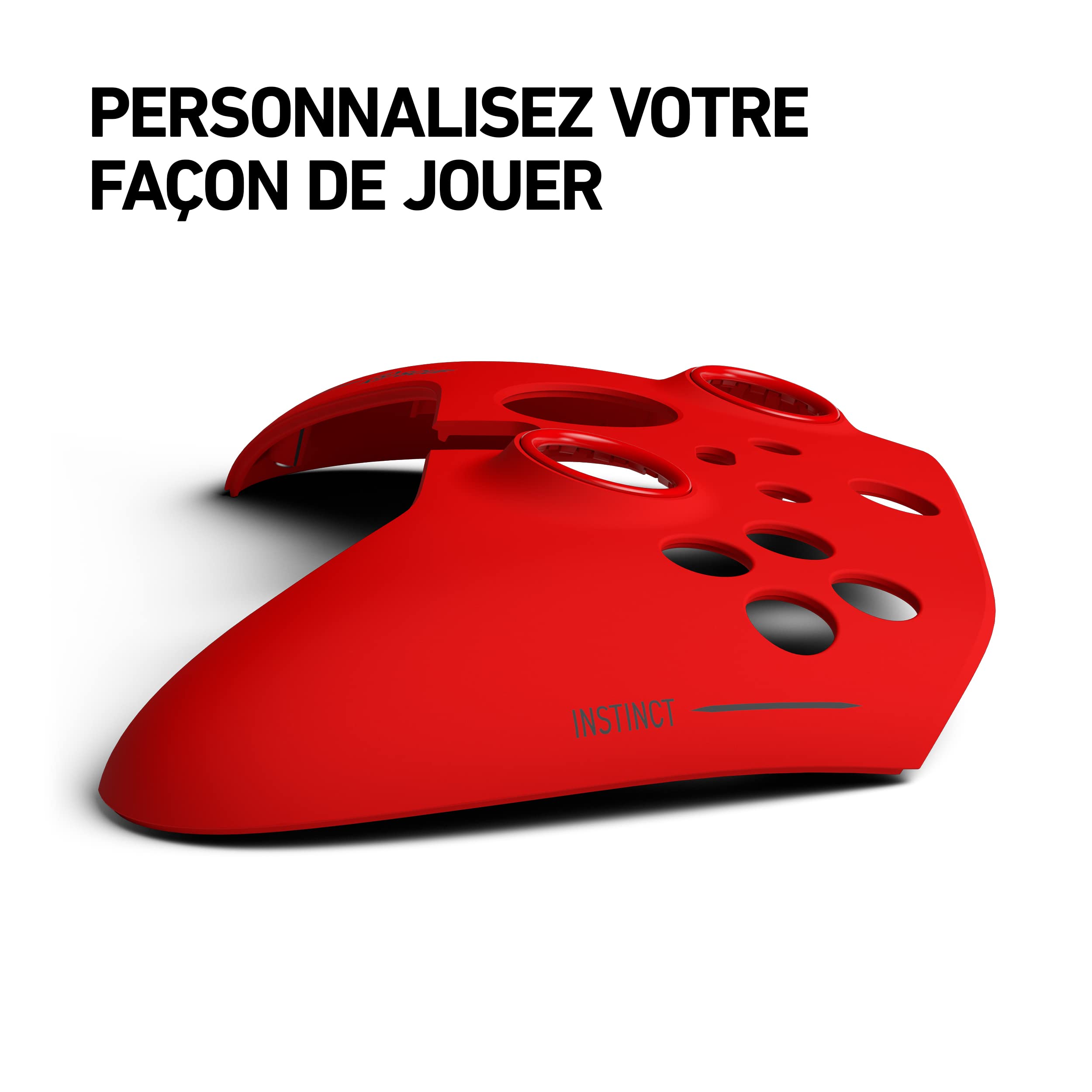 SCUF Coque Amovible Instinct pour Manette Xbox Series X, S et Xbox One - Rouge 504-722-001-009-NA