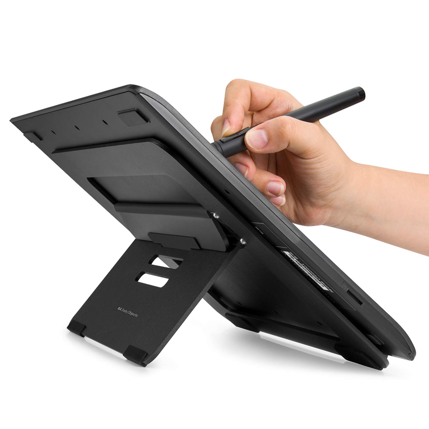 DailyObjects Aros Adjustable Folding Laptop/Tablet Stand at 3 Angles | Ideal tilt for Drawing/Writing/Viewing | Aluminum Finish | Suitable for Table/Desk/Bed 16 61LqsReytFL. SL1500