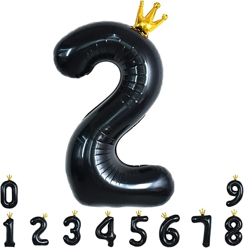 Miniatura 80 de TONIFUL Globos arcoíris de 40 pulgadas con números grandes del 0 al 9, globos digitales número 4 para helio, globos de aluminio Mylar con números