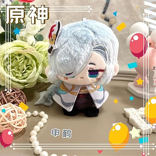 Miniatura 2 de Anime lindo 3.9 in sentado muñecas de felpa juguetes Cosplay bolsa colgante regalo