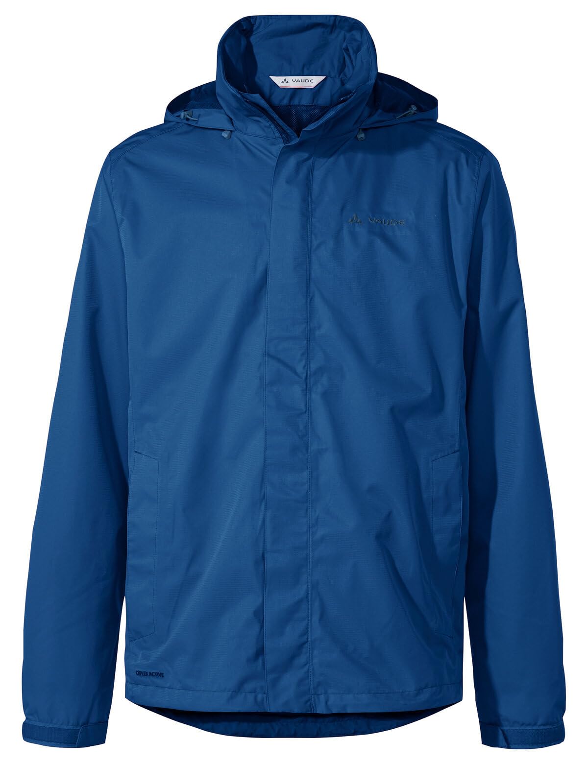 Vaude Men'S Escape Light Rain Jacket - Size Xl In Blue, Water-Repellent Outdoor Jacket, Breathable Windbreaker With Hood, Climate-Friendly Hiking Jacket