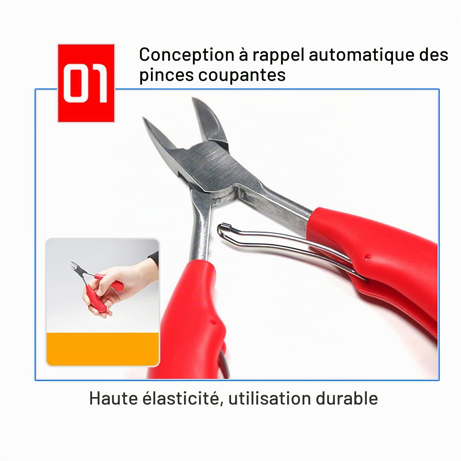 URRNDD Pince Coupante de Dents pour Porcs Matériau en Acier Inoxydable Adapté pour Couper Les Dents de Bébé de Petits Animaux Tels Que L'équipement D'élevage de Porcelets/Lapins(Rouge)