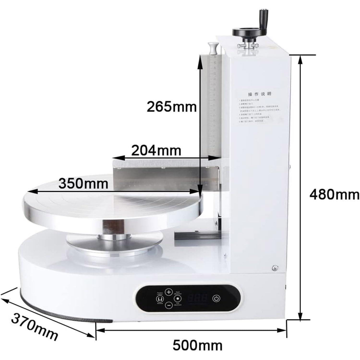 Máquina alisadora de revestimiento de pasteles de 4 a 12 pulgadas, ideal para decoración de pasteles con crema de mantequilla, herramienta de raspado, máquina de revestimiento de pasteles fácil de