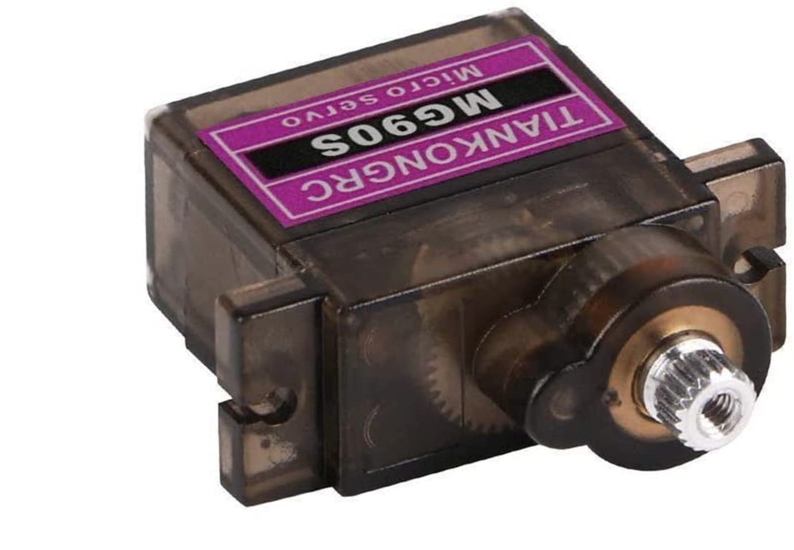 6 pièces Premium Micro Mini Servo MG90S avec engrenage métal et connecteur JR, câble de 20 cm pour RC Copter, avion, hélicoptère DIY, planeur