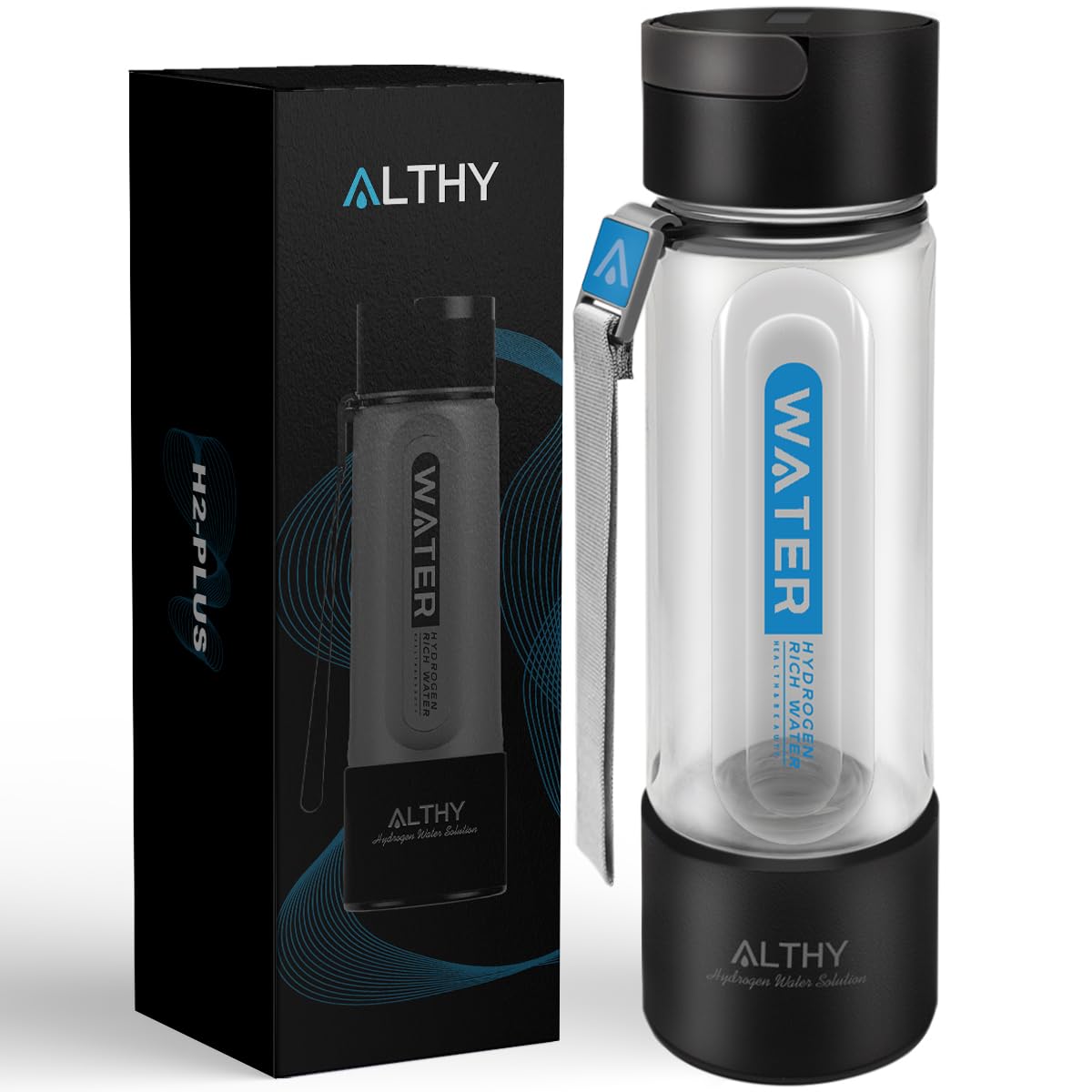 Amazon.co.jp: ALTHY 水素水生成器ボトルカップ デュポン SPE+