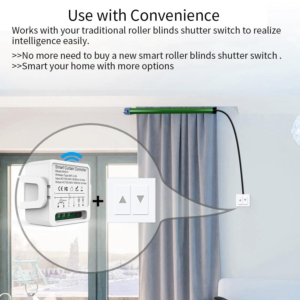Mengshen 4 Pack WLAN Smart Relay Switch Mini Smart Switch Kein Gateway erforderlich Timing Funktion Kompatibel mit Alexa Google Home DIY Modus Heimautomatisierung Türsteuerung