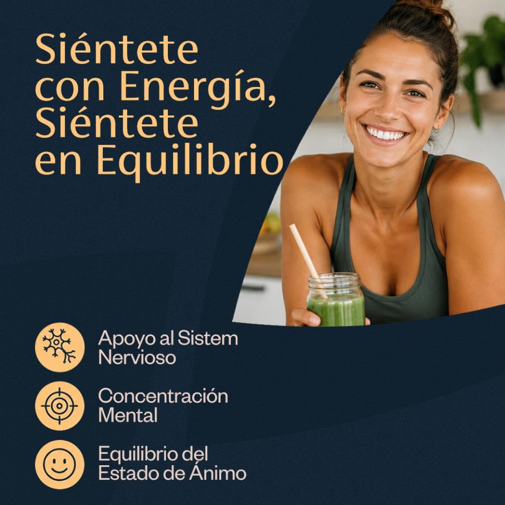 Longévitas Complejo Vitamínico B, Metilcobalamina y 5-MTHF, 2 Meses | Energía, sistema nervioso y concentración mental, Piel, cabello y uñas, España, ISO9001 y BRC Food
