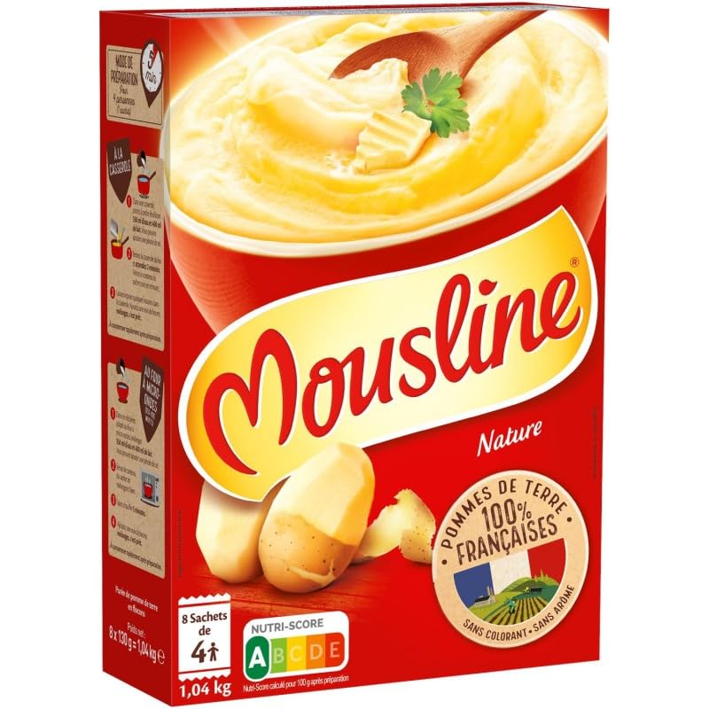 MOUSLINE - Mousline Purée Nature Format 1040 G - Lot De 3 - Vendu Par Lot