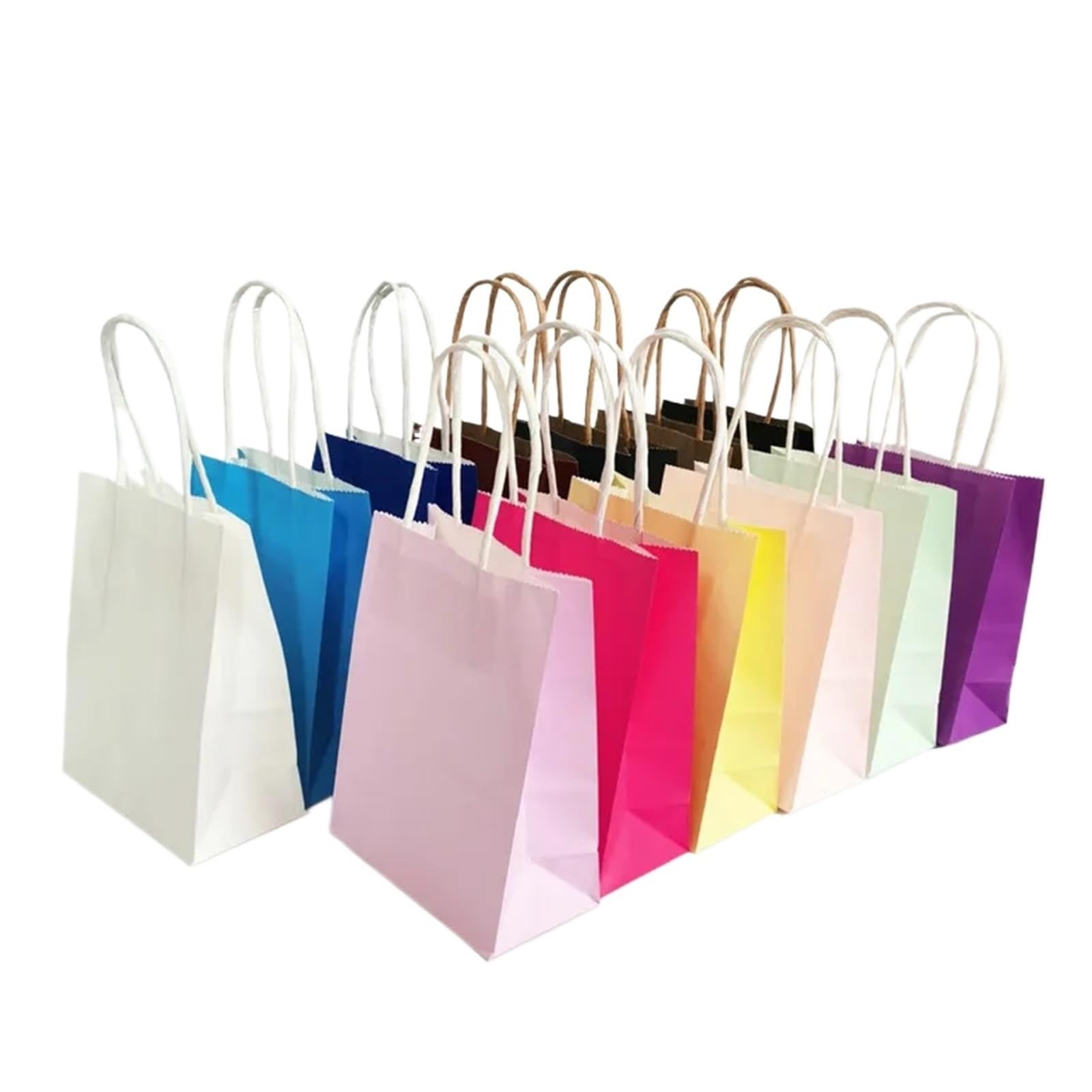 Bolsas Papel Kraft 30/50/100 piezas Mini bolsas de regalo Kraft