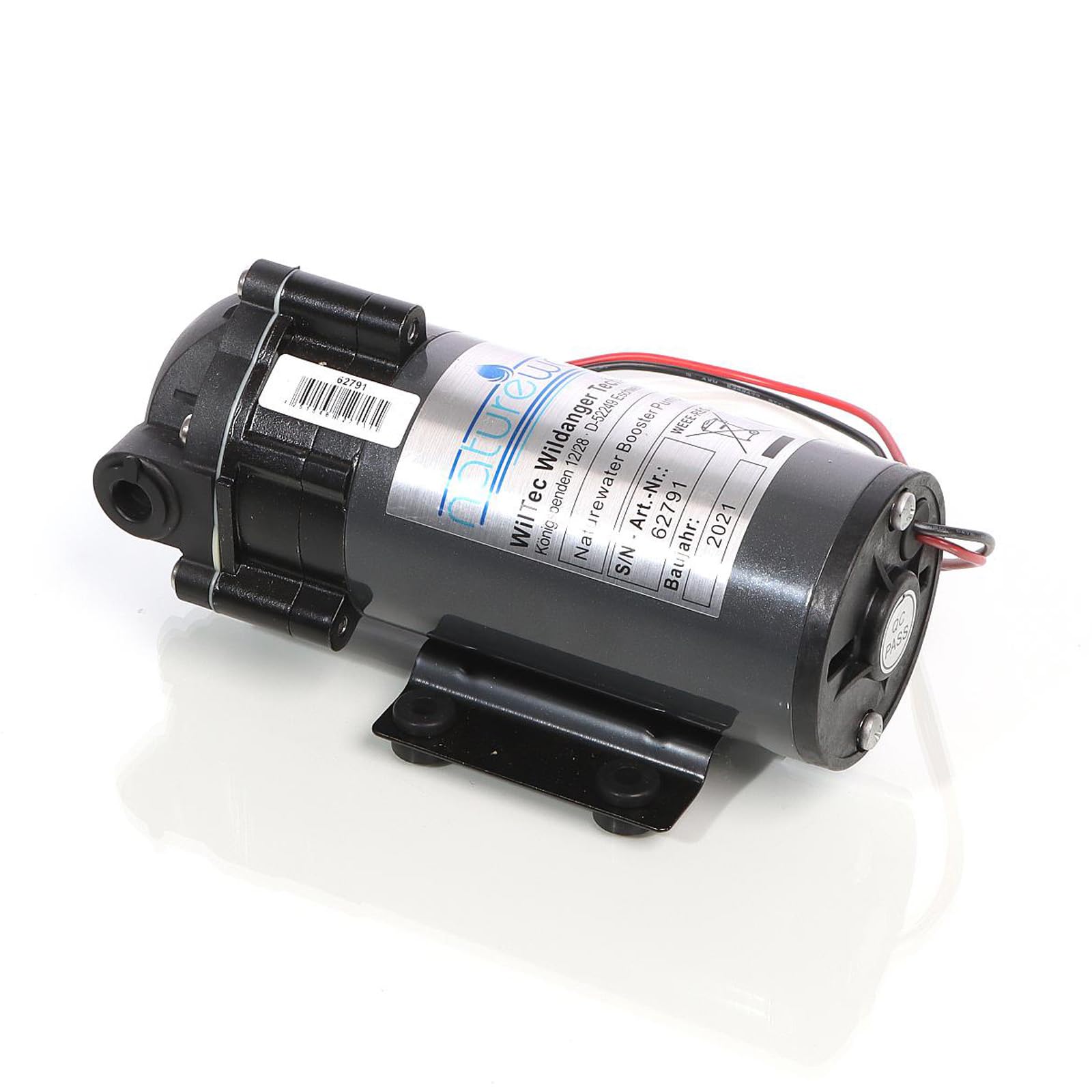 Wiltec Pompa booster 600 GPD (2300l/giorno) 108W Pompa di spinta per sistemi a osmosi inversa