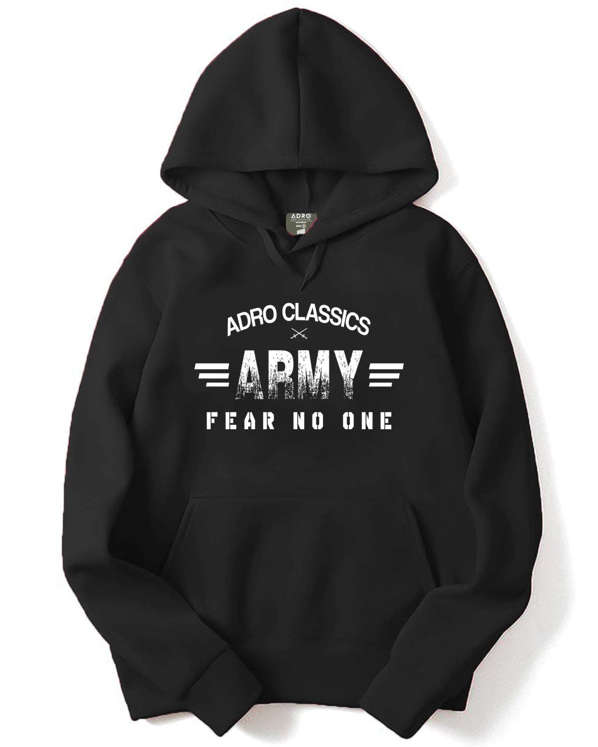 ADRO Men's Army Printed Cotton Hoodies