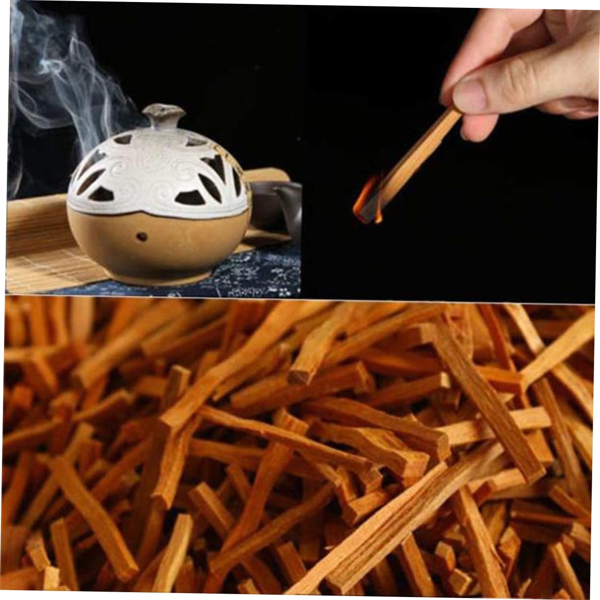 Bastoncini di Incenso in Legno di Sandalo 500g Marroni | Aroma Naturale di Sandalo, per Occasioni Speciali e Soggiorno, Confezione da 500g