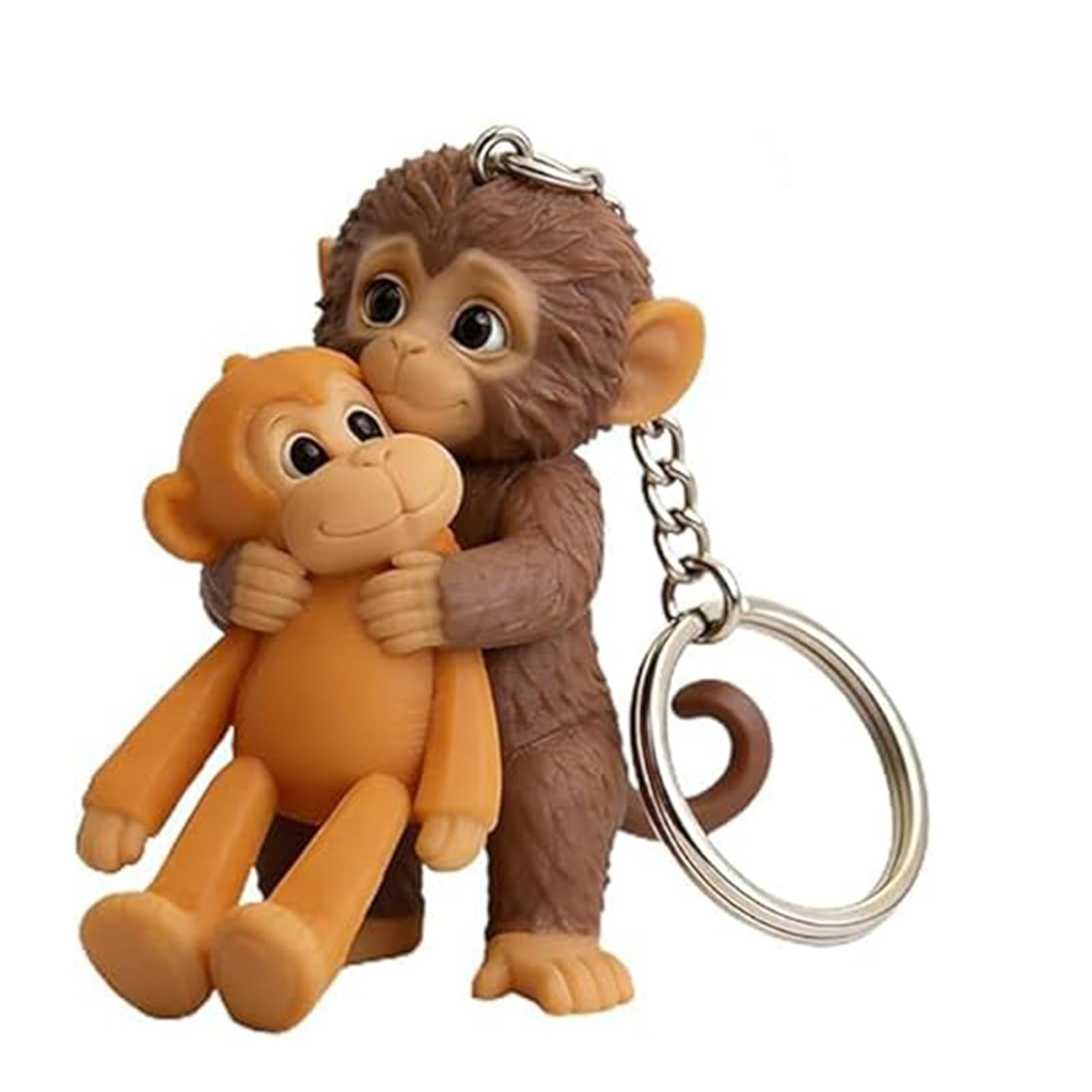 Cute Monkey Hugging Acrylic Keychain Protect Punch The Monkey Style A