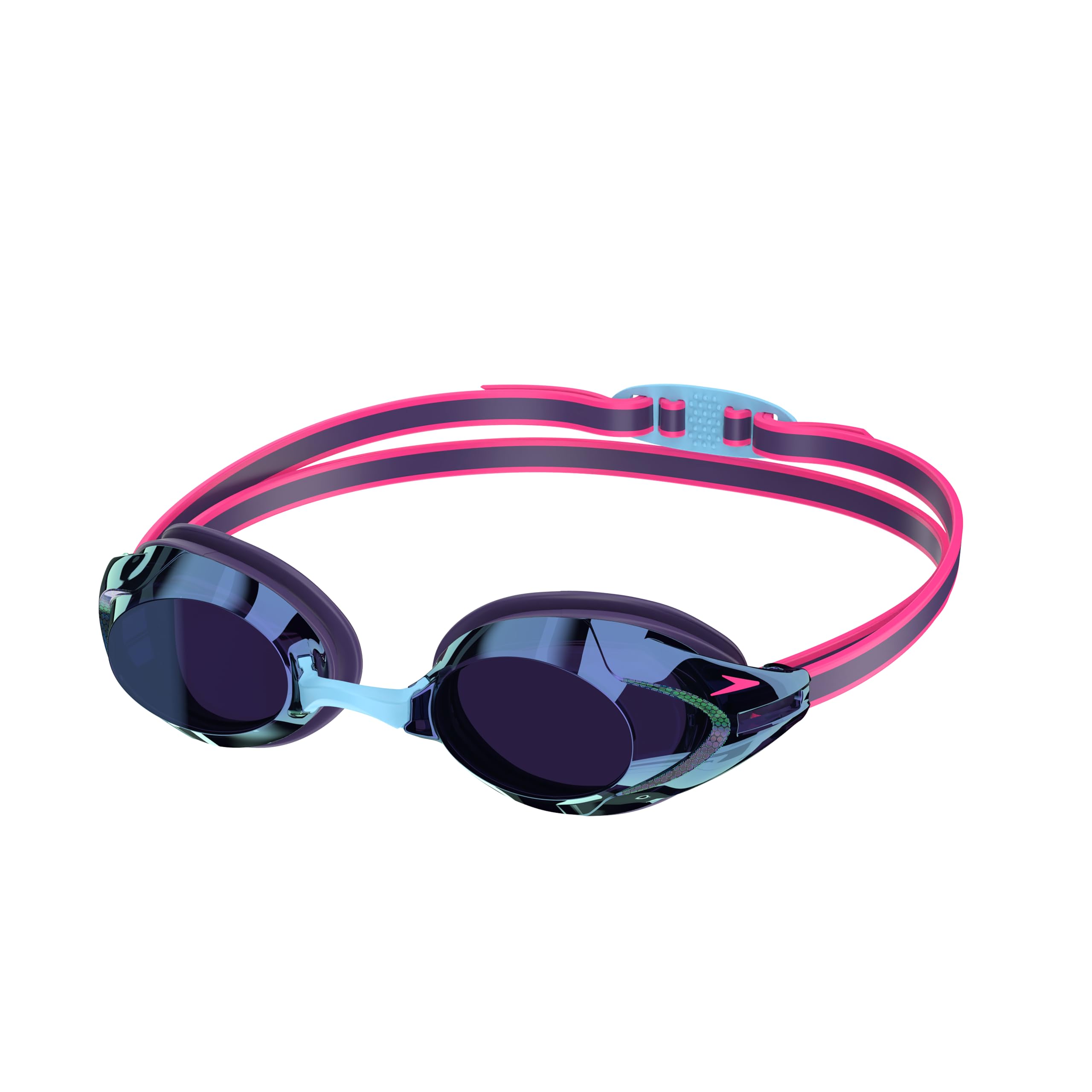 Speedo Adult Unisex Vanquisher 3.0 Mirrored Swimming Goggles, Acai Purple/Smoke/Iris Mirror, One Size
