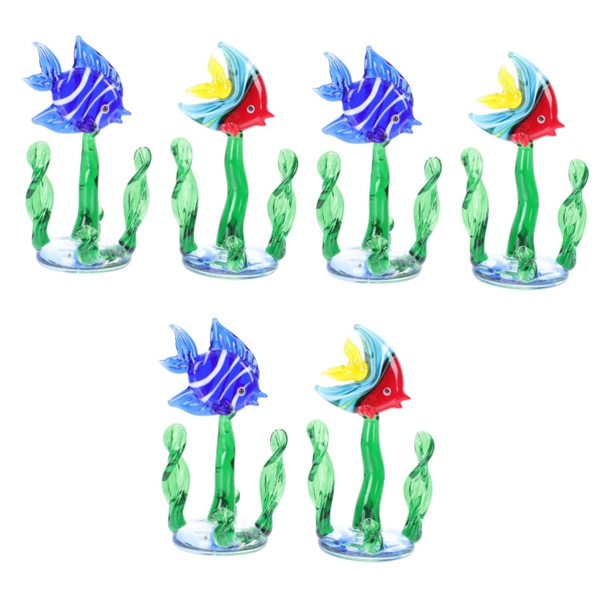 GLEAVI 3 set Ornamenti Per Piante Acquatiche Per Acquari Decorazioni Per Acquari Di Grandi Dimensioni Piante Multiple Decorazioni Con e Acquatiche Per 2 pezzi*3