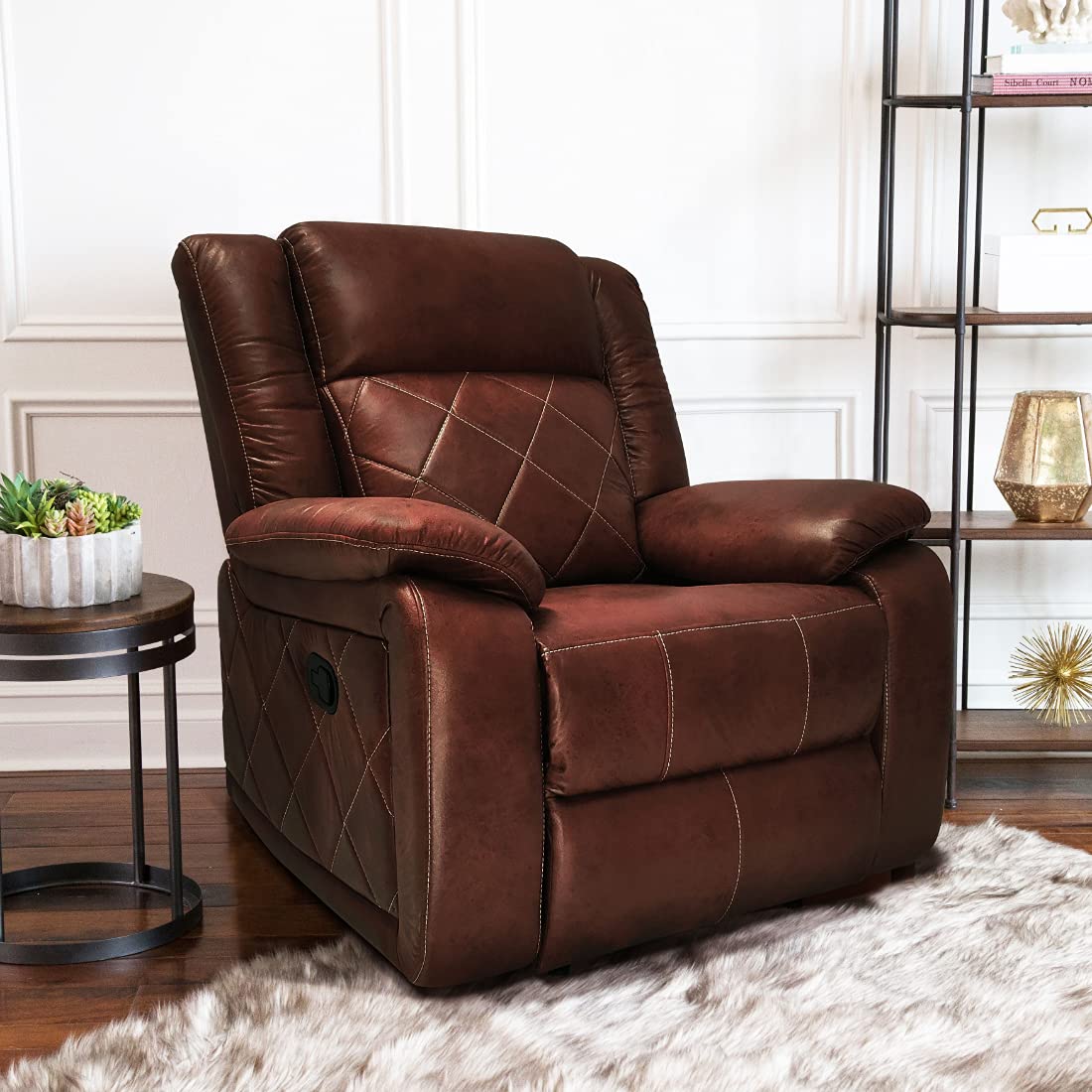 JORDYBLUE 3 Seater Recliner Sofa | Solid Wood | 1 Year Warranty | Recliner for Living Room Bedroom & Home Office (Marvin) (Brown) (B0CVGXQG6Q) Amazon Price History, Amazon Price Tracker