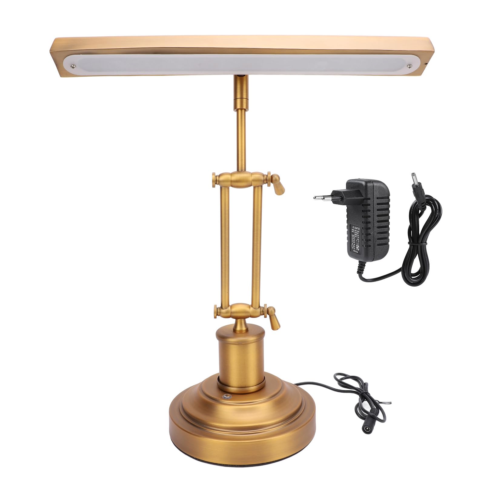 Akozon Lámpara de Piano Control Táctil 3000K a 6000K Ajuste de Brillo Continuo Apto para los Ojos 85 CRI Luz de Atril para Leer Tocar el Piano Luz Nocturna Color del (Enchufe de la UE)