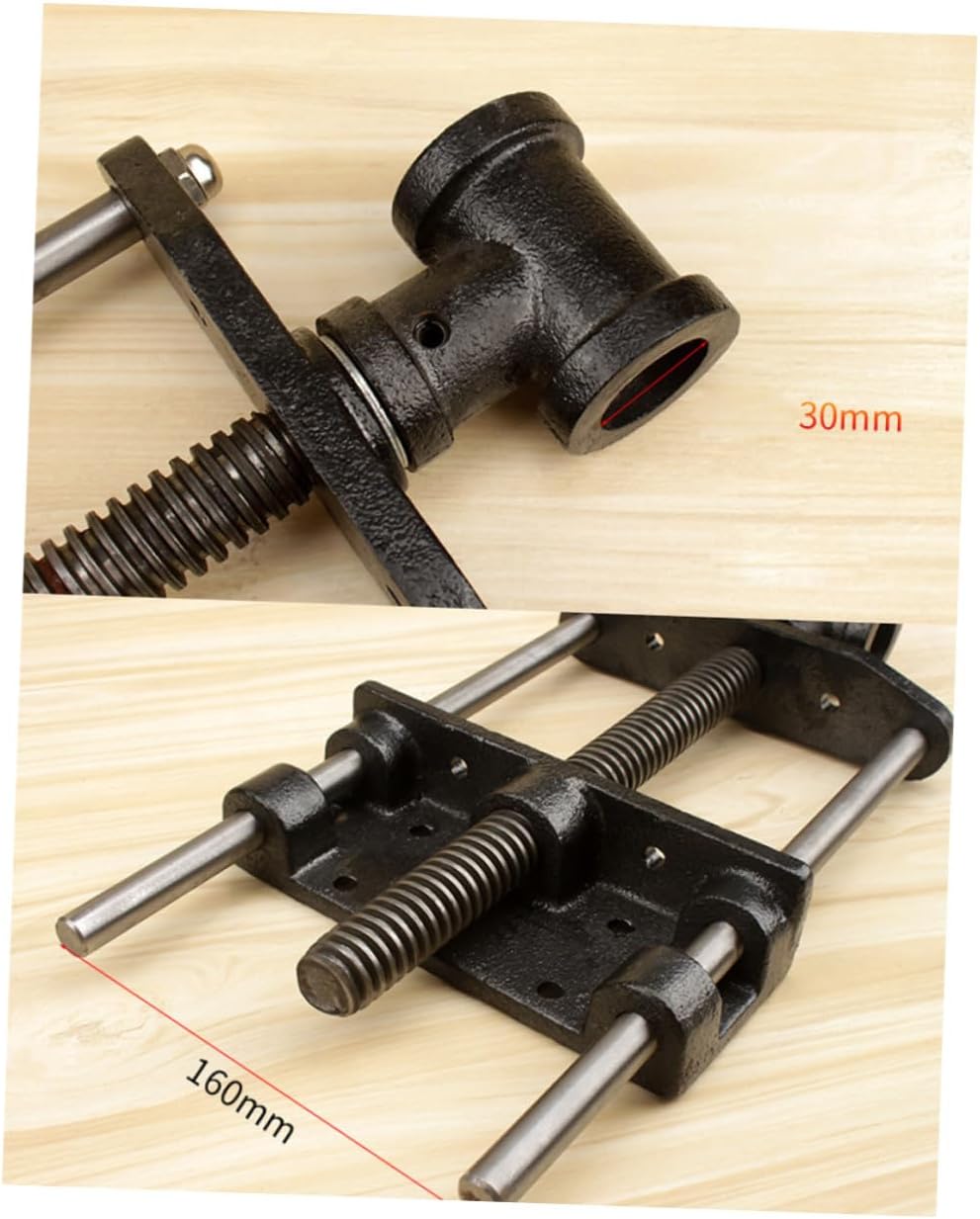 Woodworking Table Pliers and Connecting Rod 7-inch Lightweight Woodworking Clamp Guide Rod for DIY and Workshop Use