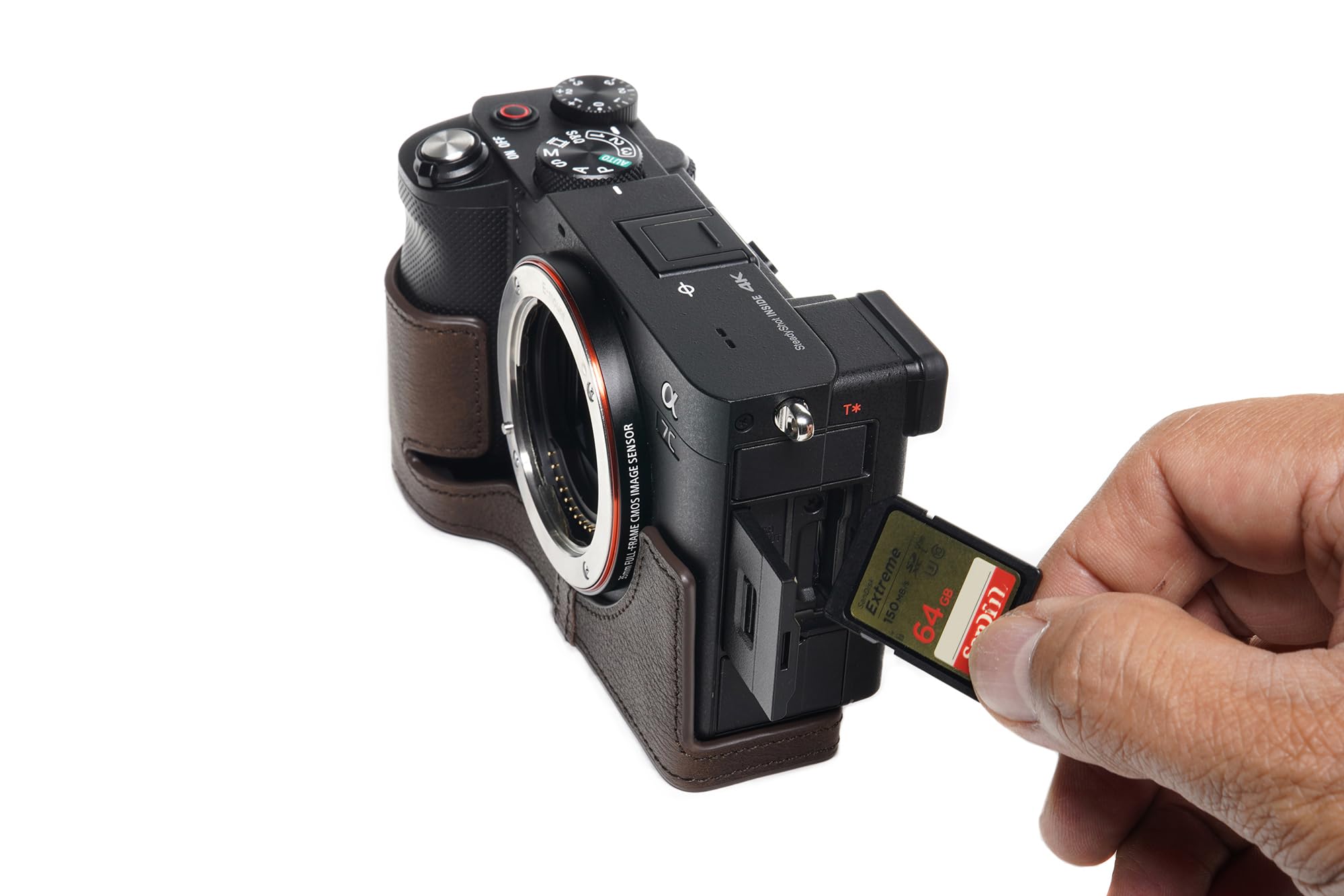 Amazon | TP Original Sony A7C 専用 オープナブルタイプ 本革 ボディ 
