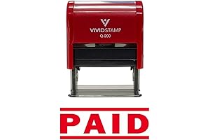 PAID Self Inking Rubber Stamp - Showcase Your Status with a Vivid Stamp