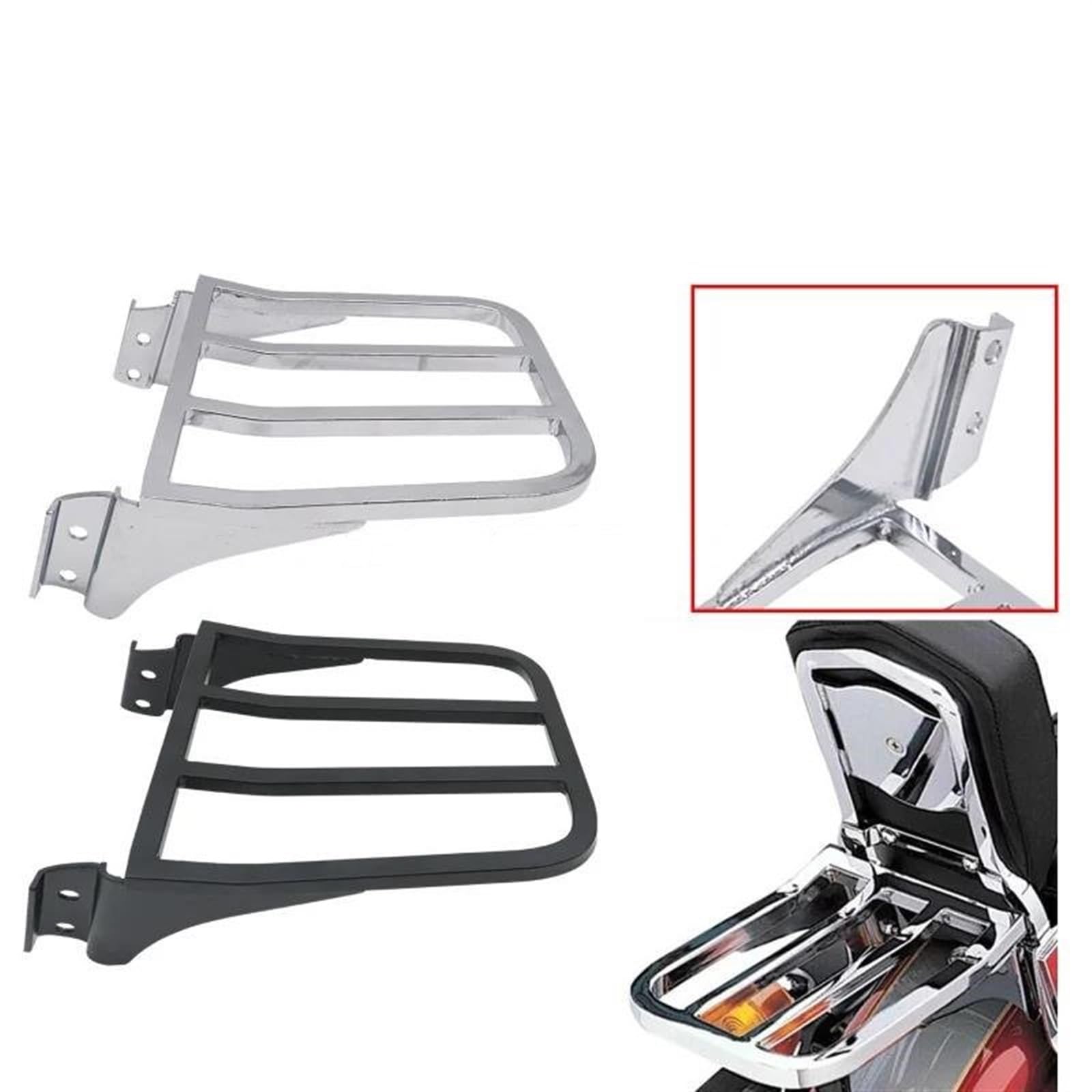 Amazon.co.jp: バイク用シシーバー バックレスト ラゲッジラックに適合 