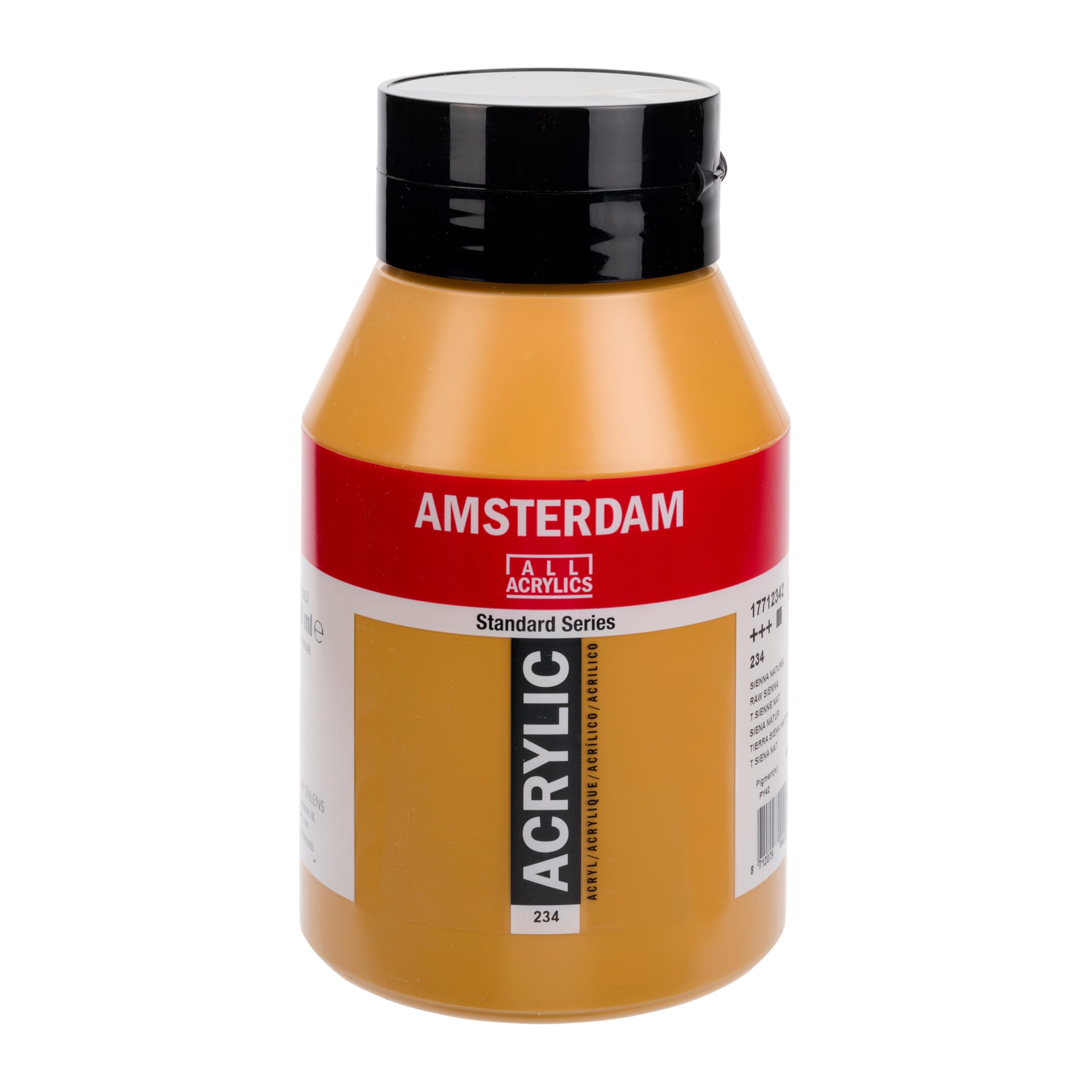 Amsterdam Standard Series Acrylic Jar 1000 ml - Raw Sienna 234 - Excellent Lightfastness +++