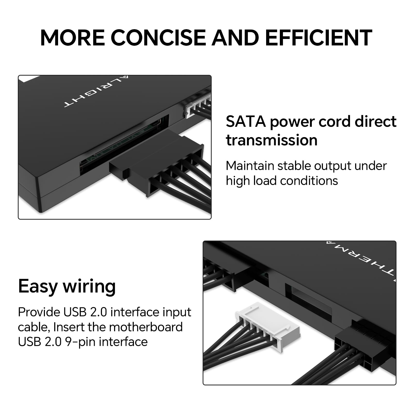 Amazon.com: Thermalright Interal USB 2.0 Hub X5, SATA Powered