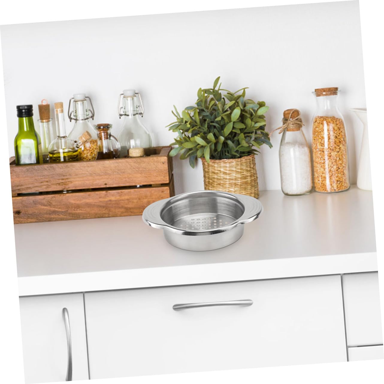 Contenitore Per Grasso In Acciaio Inox 1,5L - Con Filtro A Rete E Coperchio, Per Olio Da Cucina - Foto 6