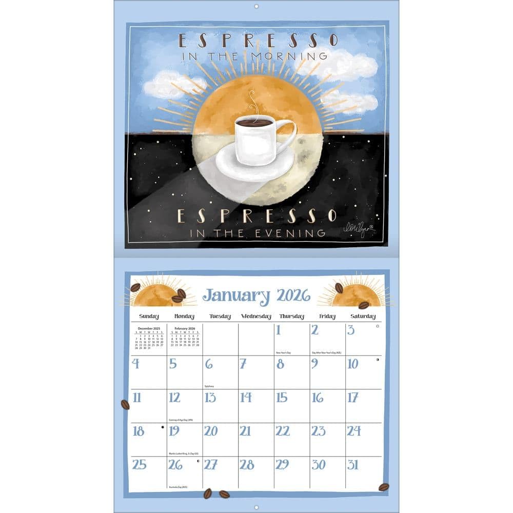 Amazon.com: Lang Coffee 2026 Wall Calendar – 12-Month Calendar