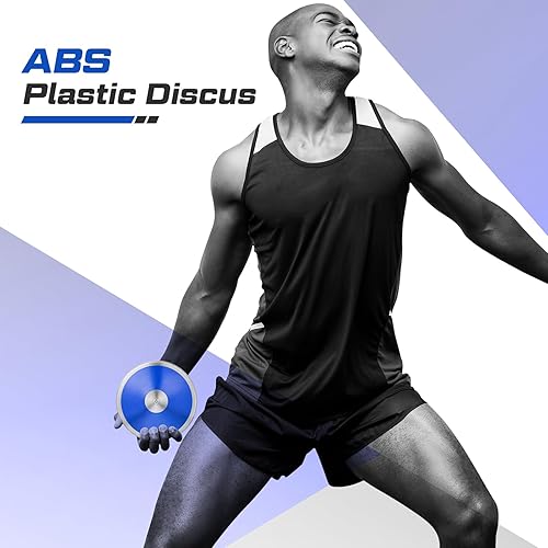Miniatura 2 de Wettarn Disco de entrenamiento deportivo para niños y niñas, disco de pista y campo, equipo de pista y campo, 2 uds