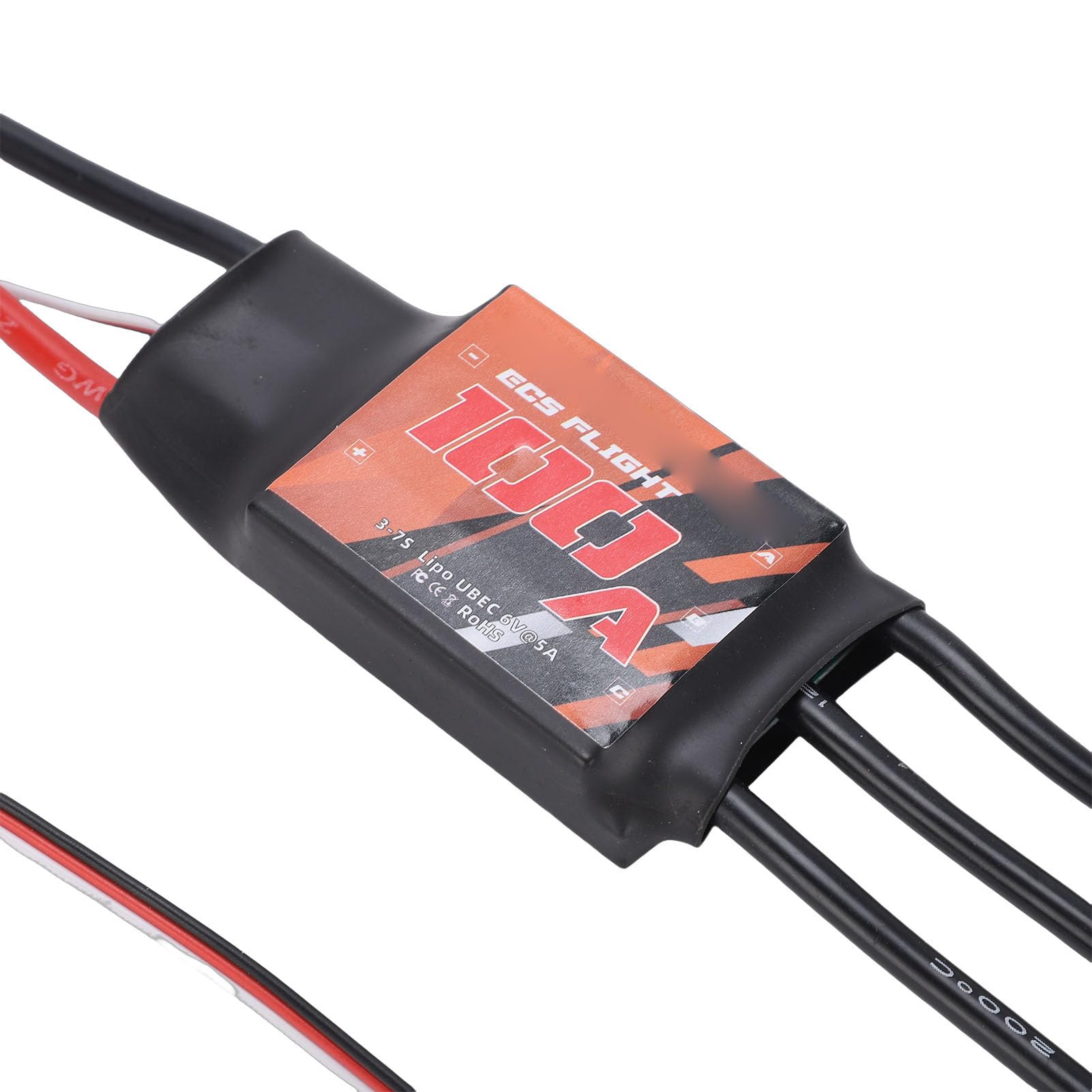 Sorandy 100A Bezszczotkowy Regulator Obrotów dla Modelarzy RC | Kontroler prędkości LiPo od 3 do 7 S, szczyt 130 A, oprogramowanie typu open source, uruchamianie jednym klawiszem dla