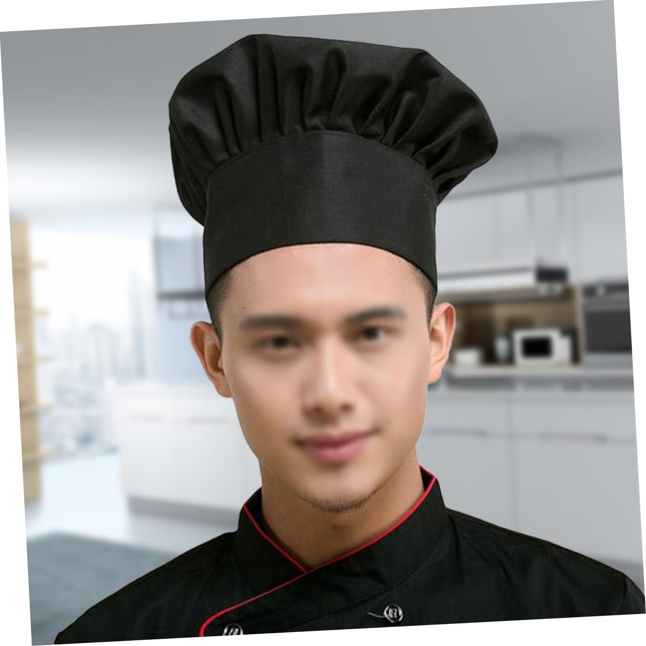 Gorra De Cocinero Sombrero De Restaurante Cocinar Black