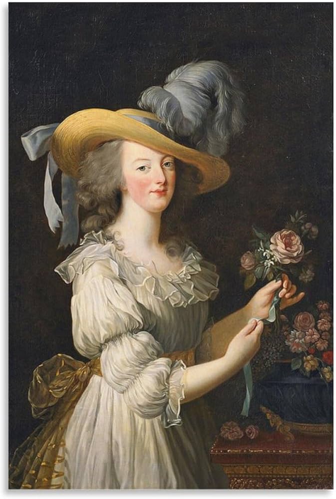 19世紀風 女性画家 油絵ヴィジェ・ルブラン肖像画 （F30号）