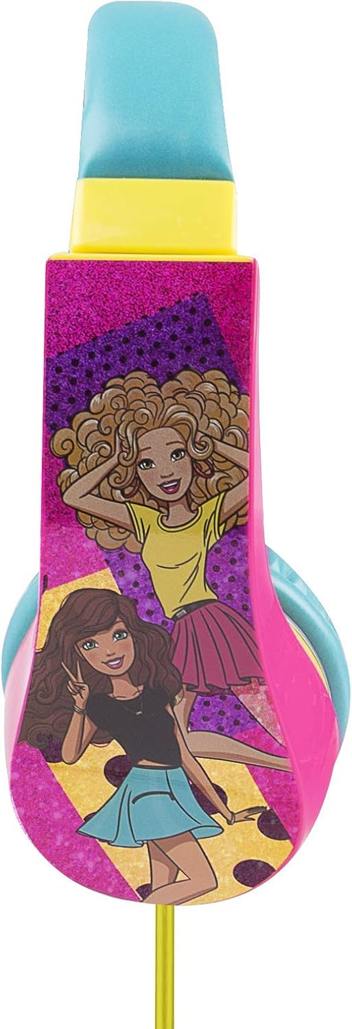 Sakar 30359-TRU Batman Kid Safe Over the Ear Headphone w/ Volume Limiter, Barbie Pink