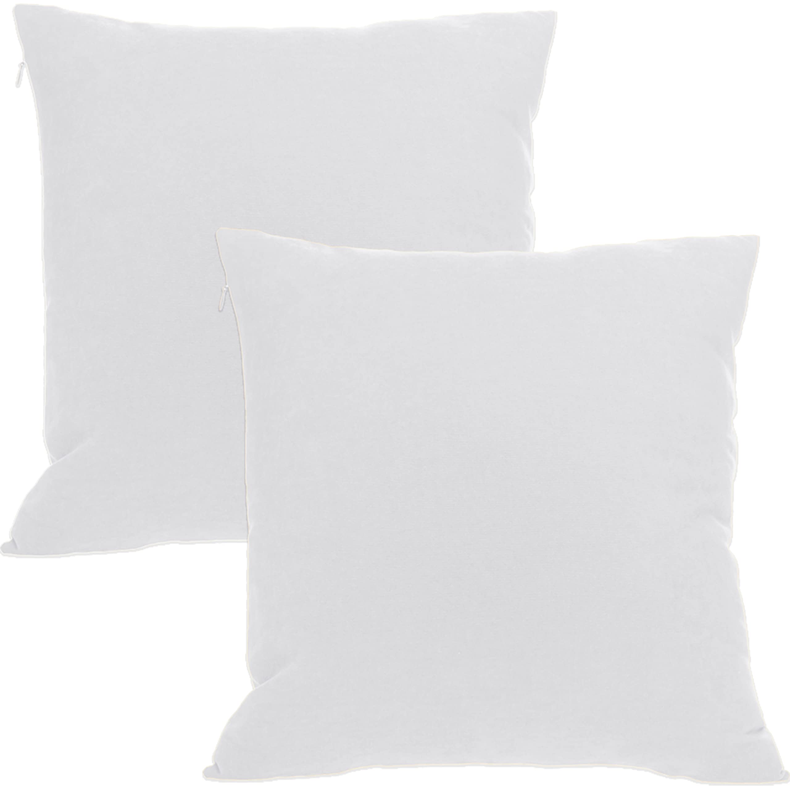Housse de coussin blanc 30x50 ZIRVEHOME pour décoration de canapé en lot de 2