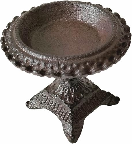 Miniatura 3 de Portavelas de hierro fundido resistente, portavelas retro, soporte de vela de pilar de metal hecho a mano para cena, hogar, jardín, mesa, decorativo