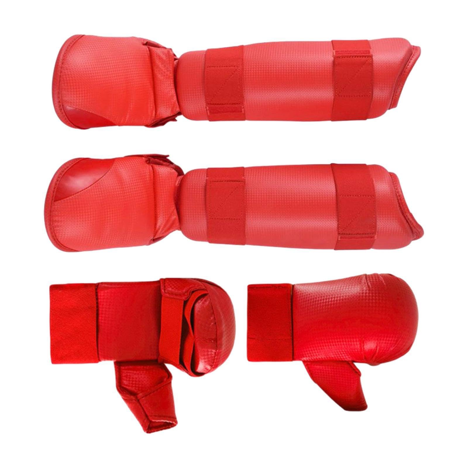 Set da boxe per principianti MMA, protezioni da boxe, attrezzatura affidabile per kickboxing e taekwondo, set di attrezzature per lo sparring di karate, guanti, parastinchi